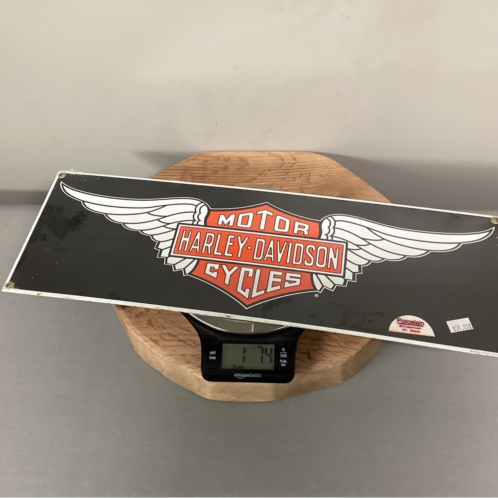 🔴 Vintage - Harley-Davison Motor Cycles - Porcelain Enamel on Steel Sign - BONUS - Picture 10 of 12